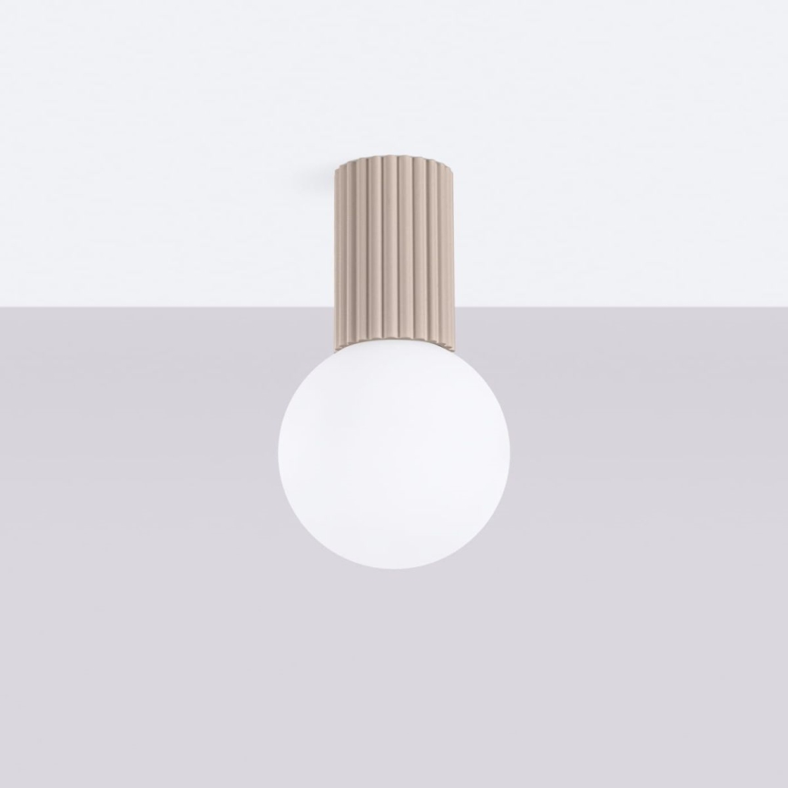 Deckenleuchte für Badezimmer HALO 1xG9/8W/230V d 12 cm IP44 beige