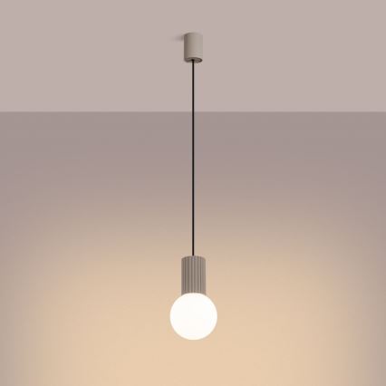 Hängeleuchte HALO 1xG9/8W/230V d 12 cm beige