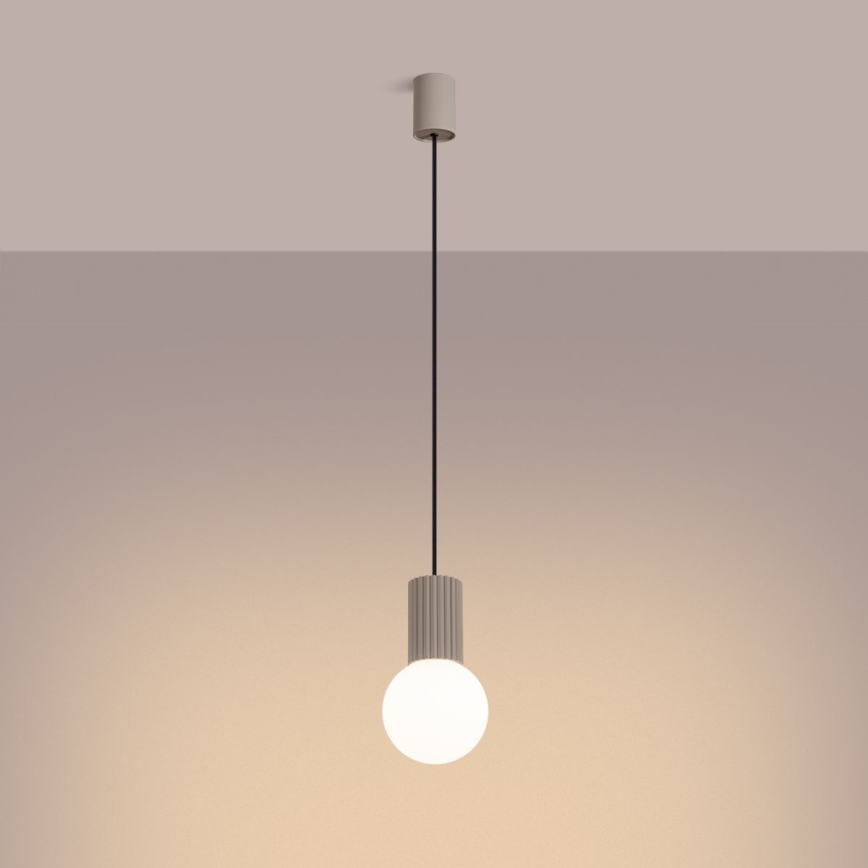 Hängeleuchte HALO 1xG9/8W/230V d 12 cm beige