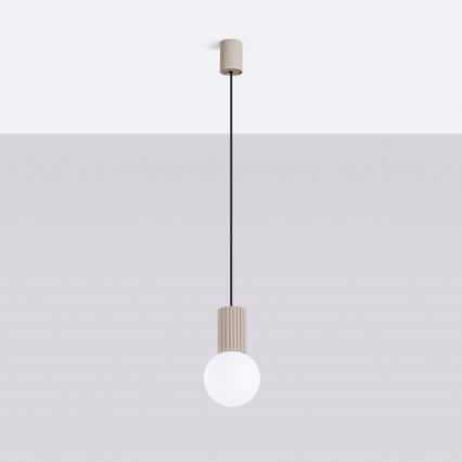 Hängeleuchte HALO 1xG9/8W/230V d 12 cm beige