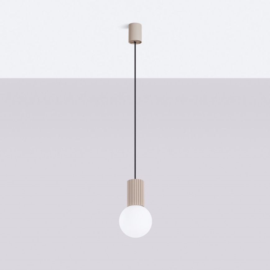 Hängeleuchte HALO 1xG9/8W/230V d 12 cm beige