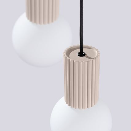 Hängeleuchte HALO 3xG9/8W/230V d 25 cm beige