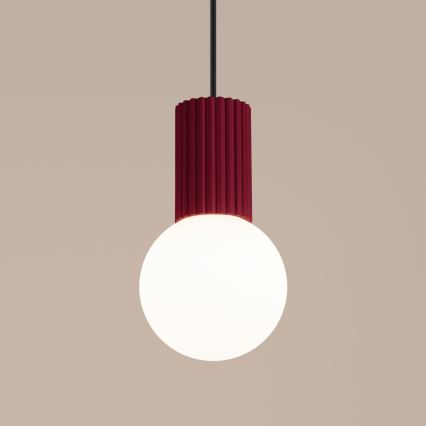 Hängeleuchte HALO 1xG9/8W/230V d 12 cm rot
