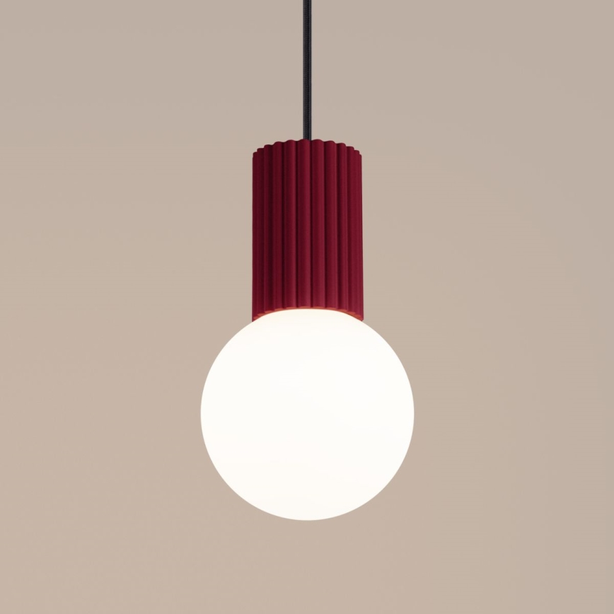 Hängeleuchte HALO 1xG9/8W/230V d 12 cm rot