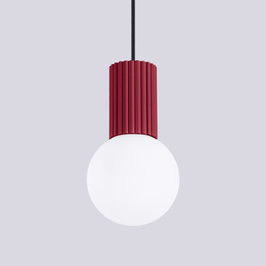 Hängeleuchte HALO 1xG9/8W/230V d 12 cm rot