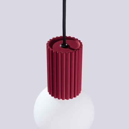 Hängeleuchte HALO 1xG9/8W/230V d 12 cm rot