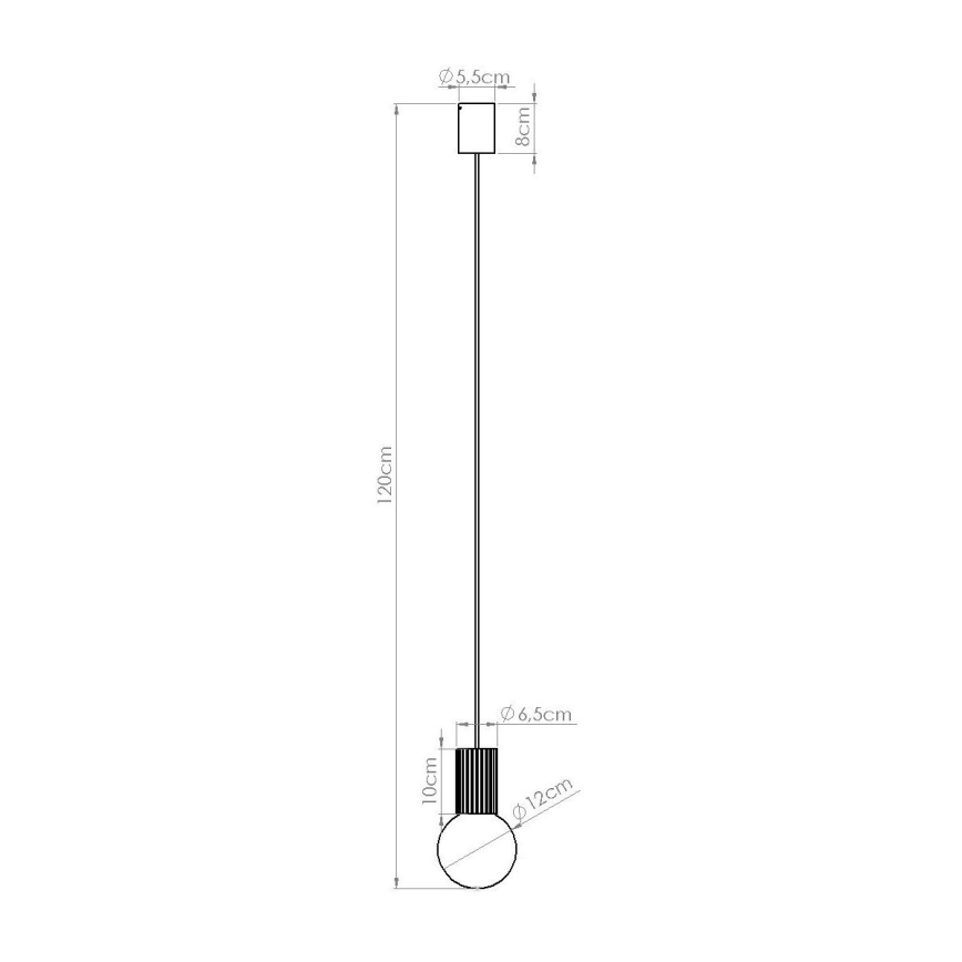 Hängeleuchte HALO 1xG9/8W/230V d 12 cm rot