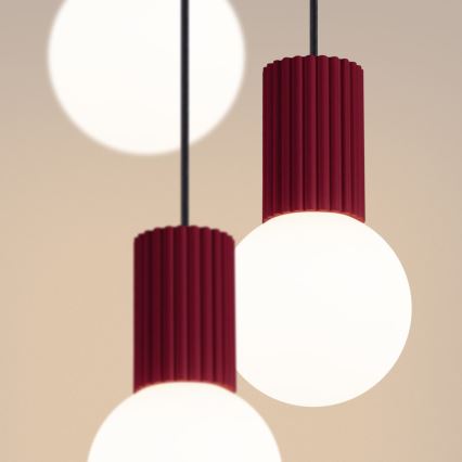 Hängeleuchte HALO 3xG9/8W/230V d 25 cm rot
