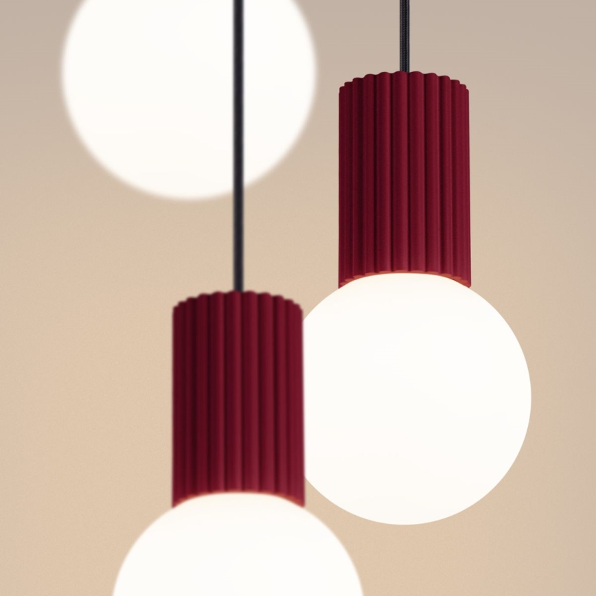 Hängeleuchte HALO 3xG9/8W/230V d 25 cm rot