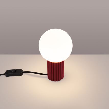 Tischleuchte HALO 1xG9/8W/230V d 12 cm rot