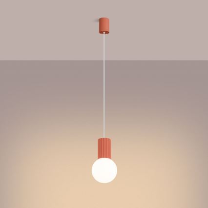 Hängeleuchte HALO 1xG9/8W/230V d 12 cm rosa