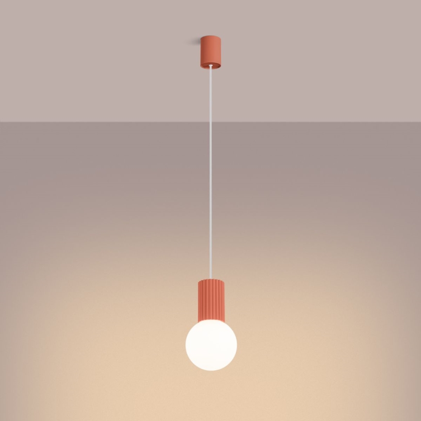 Hängeleuchte HALO 1xG9/8W/230V d 12 cm rosa