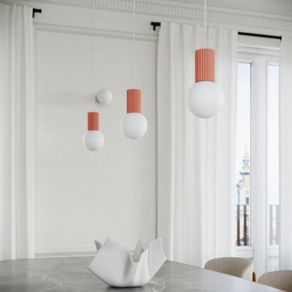 Hängeleuchte HALO 1xG9/8W/230V d 12 cm rosa
