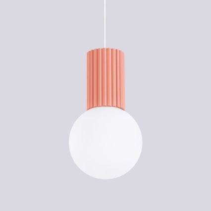 Hängeleuchte HALO 1xG9/8W/230V d 12 cm rosa
