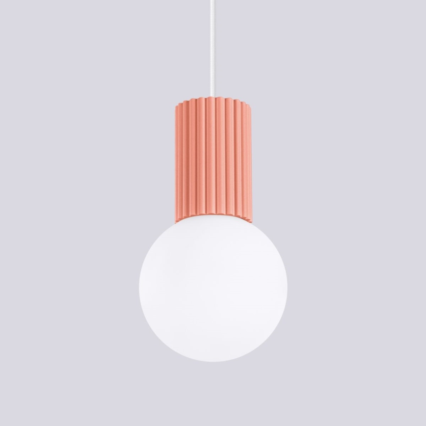 Hängeleuchte HALO 1xG9/8W/230V d 12 cm rosa