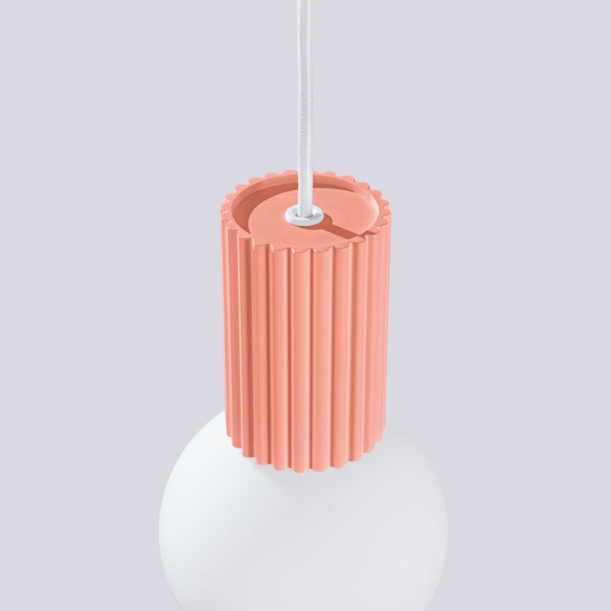 Hängeleuchte HALO 1xG9/8W/230V d 12 cm rosa