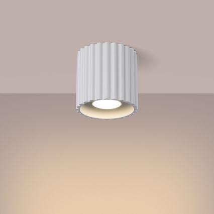 Einbaustrahler AURA 1xGU10/10W/230V Ø 10 cm weiß