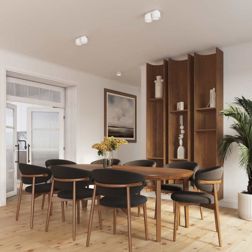 Einbaustrahler AURA 1xGX53/10W/230V 6 cm weiß