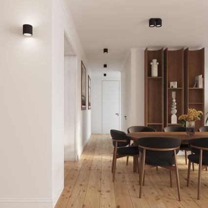 Spotleuchte AURA 1xGU10/10W/230V 10 cm schwarz