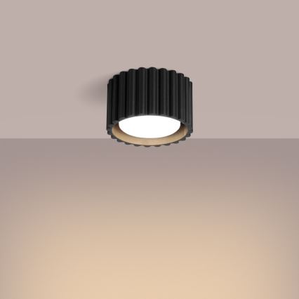 Einbaustrahler AURA, 1xGX53/10W/230V, Ø 10 cm, schwarz