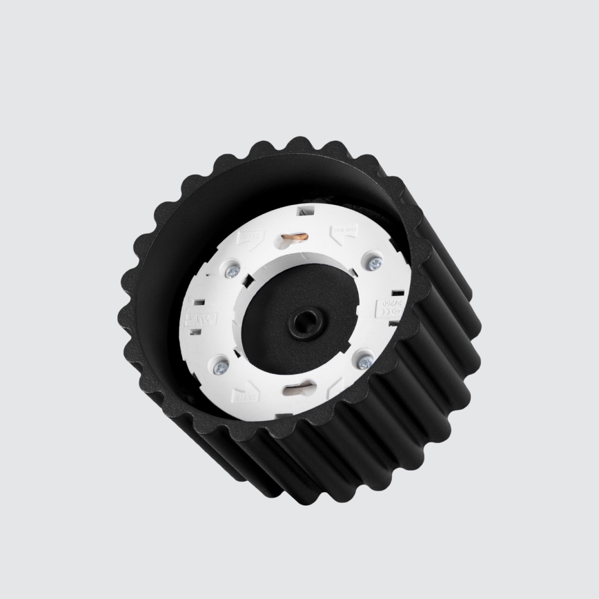 Einbaustrahler AURA, 1xGX53/10W/230V, Ø 10 cm, schwarz