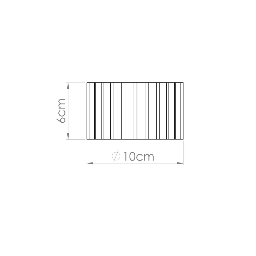 Einbaustrahler AURA, 1xGX53/10W/230V, Ø 10 cm, schwarz