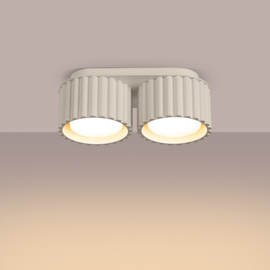 Deckenspot AURA 2xGX53/10W/230V cremefarben