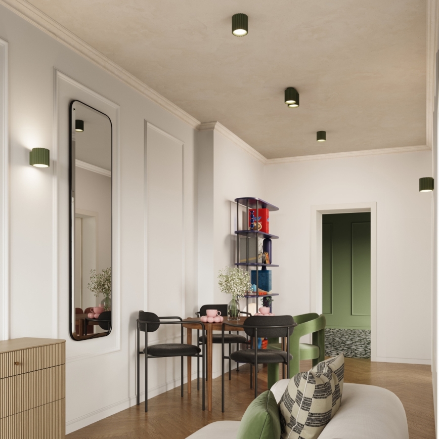 Spotleuchte AURA 2x GU10/10W/230V, grün