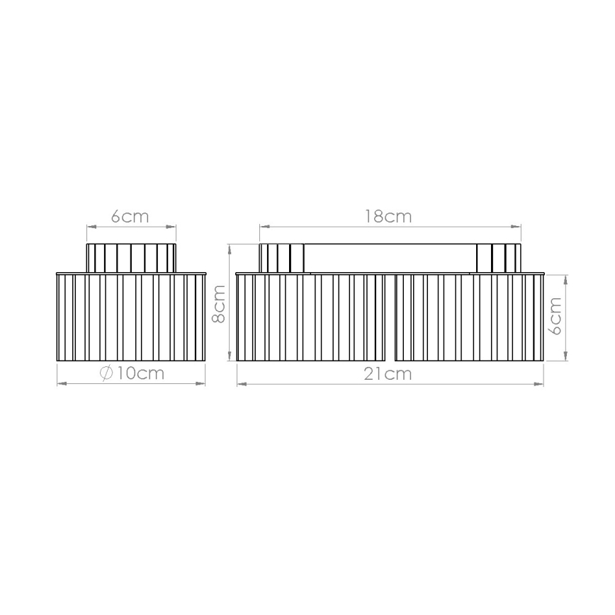 Spotleuchte AURA 2xGX53/10W/230V grün