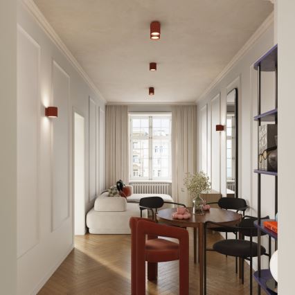 Spotleuchte AURA 1x GU10/10W/230V Ø 10 cm orange
