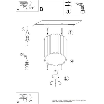 AURA Spotleuchte 1xGU10/10W/230V 10 cm blau