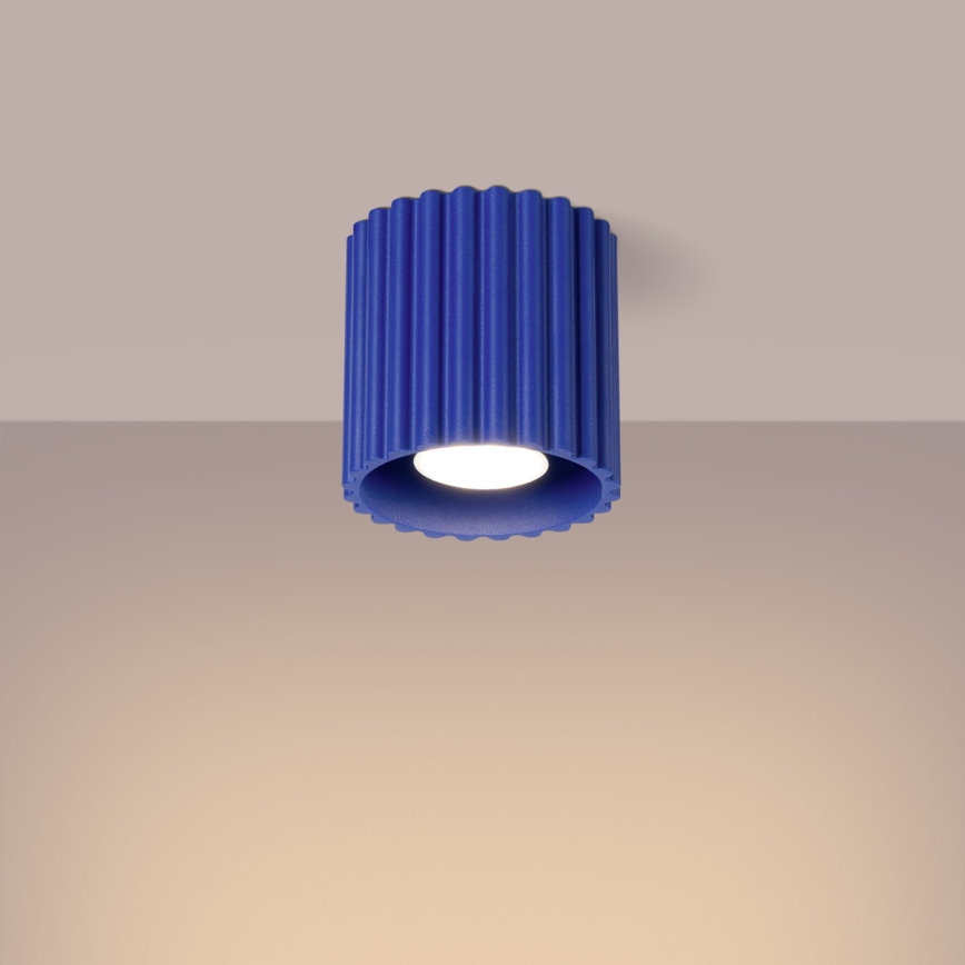 Deckenspot AURA 1xGU10/10W/230V Ø 10 cm blau