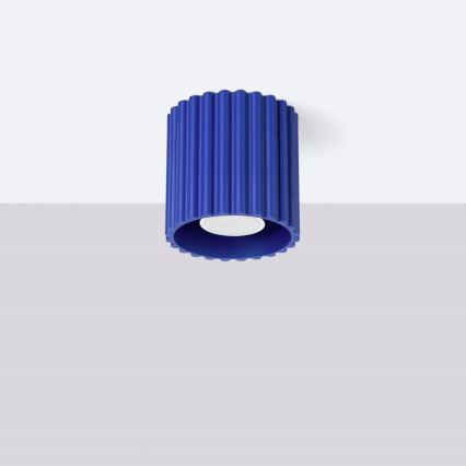 Deckenspot AURA 1xGU10/10W/230V Ø 10 cm blau