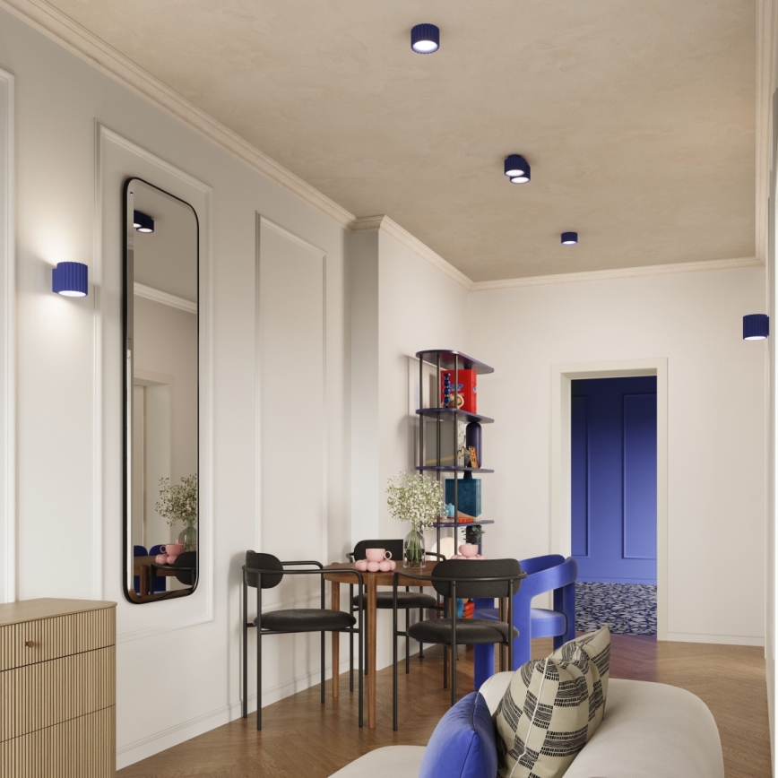 Deckenspot AURA 2xGX53/10W/230V blau