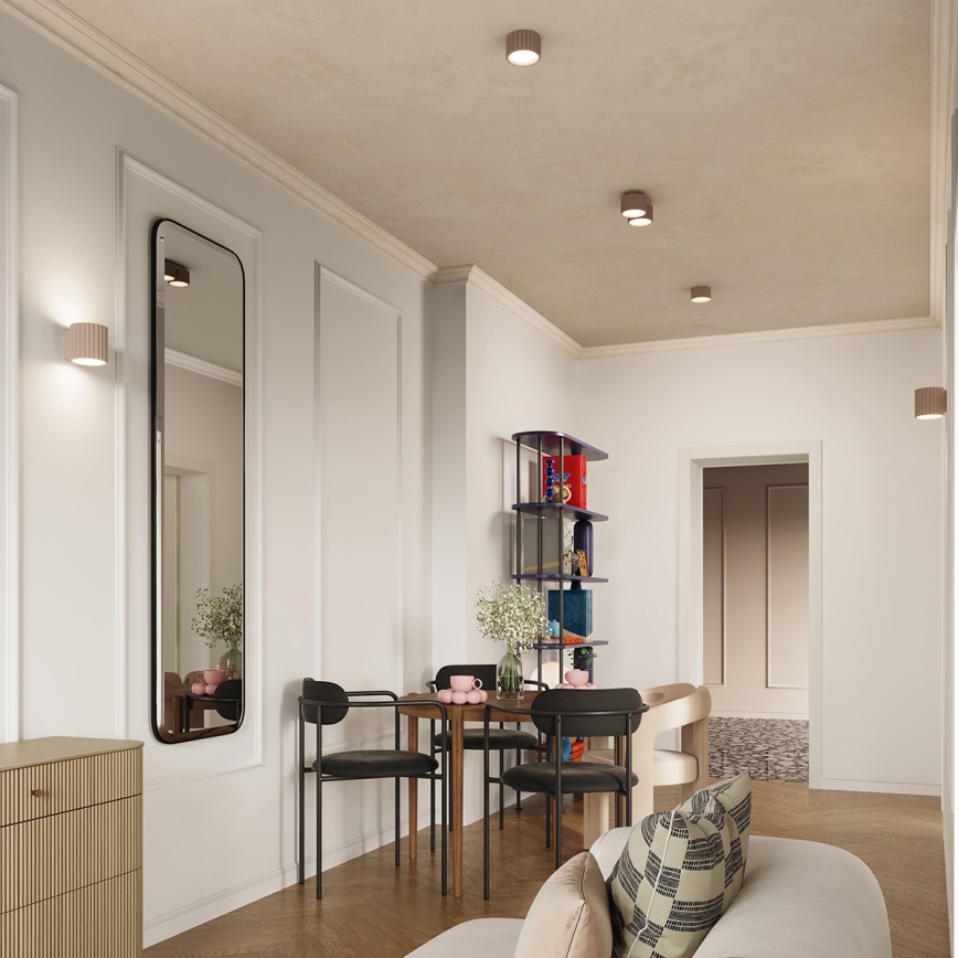 Spotleuchte AURA 1xGX53/10W/230V Ø 10 cm taupe