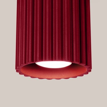 Einbaustrahler AURA 1x GU10/10W/230V Ø 10 cm rot