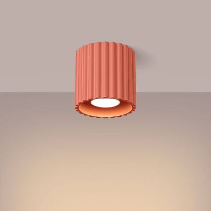 Spotleuchte AURA 1xGU10/10W/230V Ø 10 cm rosa