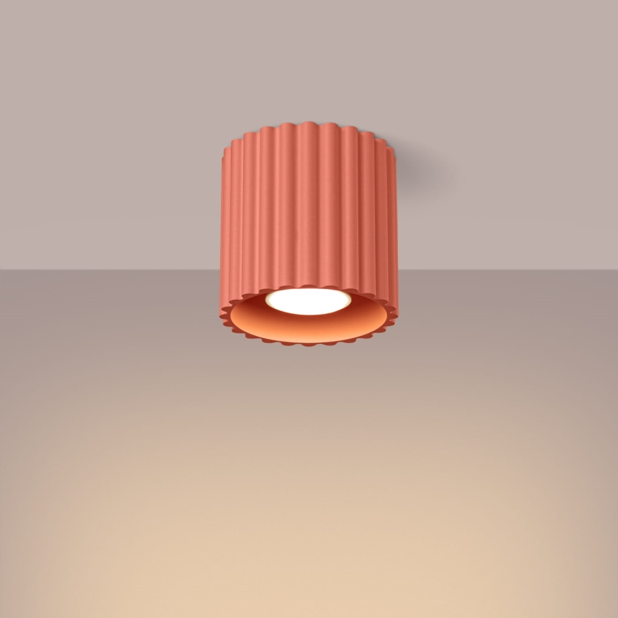 Spotleuchte AURA 1xGU10/10W/230V Ø 10 cm rosa