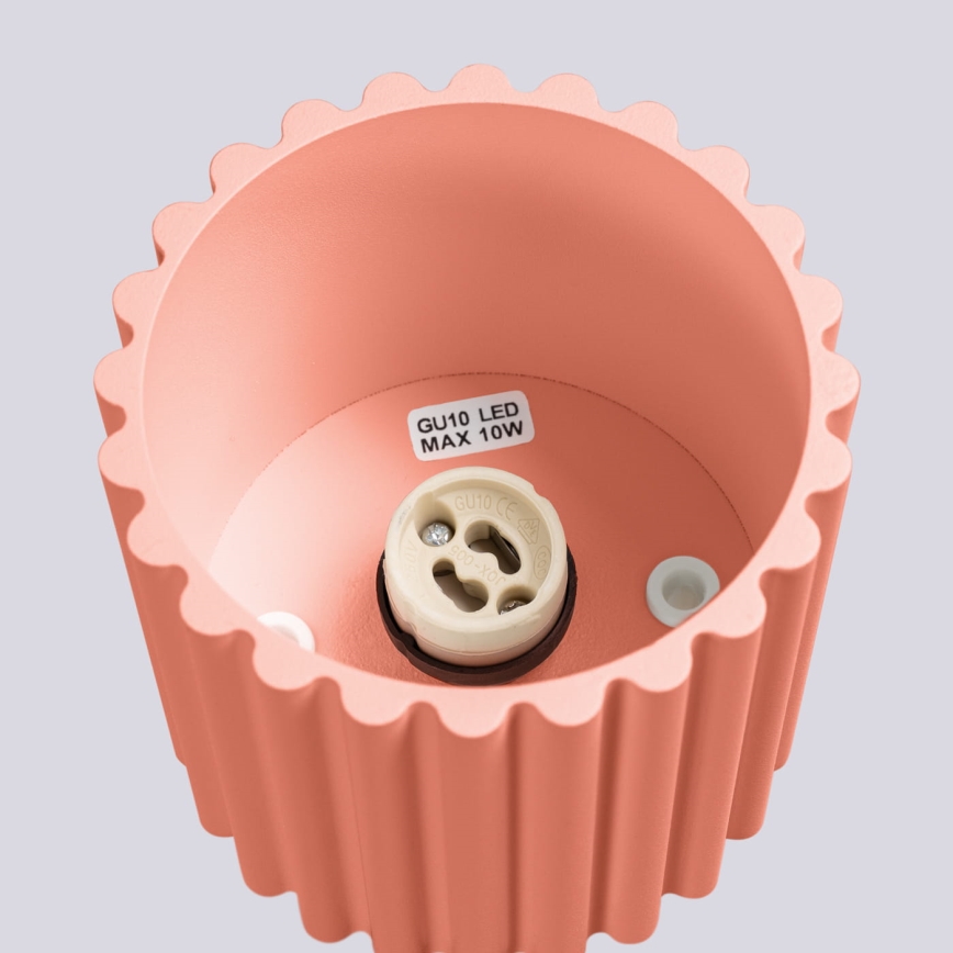 Spotleuchte AURA 1xGU10/10W/230V 10 cm rosa