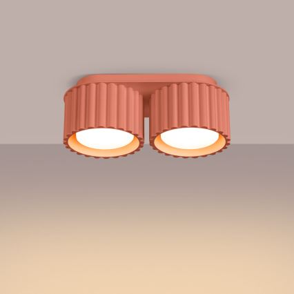 Spotleuchte AURA 2xGX53/10W/230V rosa
