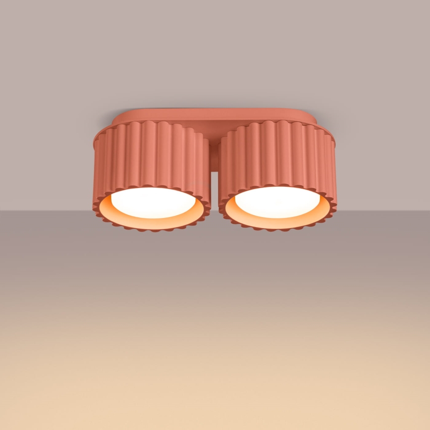 Spotleuchte AURA 2xGX53/10W/230V rosa