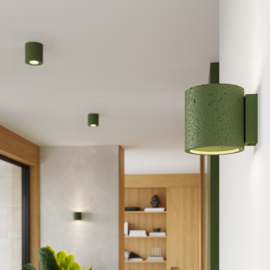 Wand-Spotleuchte ORBIS 1xG9/8W/230V Beton/Grün
