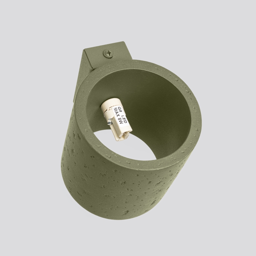 Wand-Spotleuchte ORBIS 1xG9/8W/230V Beton/Grün