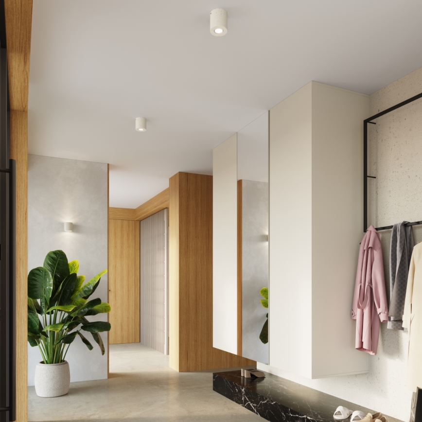 Wand-Spotleuchte ORBIS 1xG9/8W/230V Beton/Creme