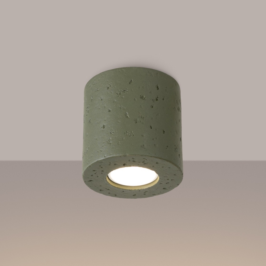 Spotleuchte ORBIS 1xGU10/10W/230V Beton/Grün