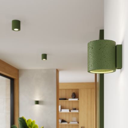 Spotleuchte ORBIS 1xGU10/10W/230V Beton/Grün
