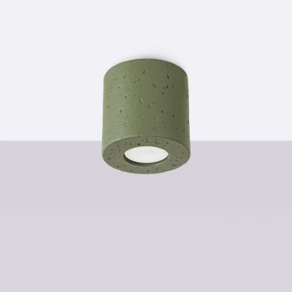 Spotleuchte ORBIS 1xGU10/10W/230V Beton/Grün
