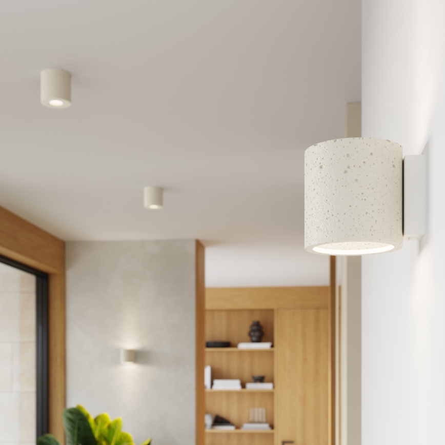 Spotleuchte ORBIS 1xGU10/10W/230V Beton/Creme