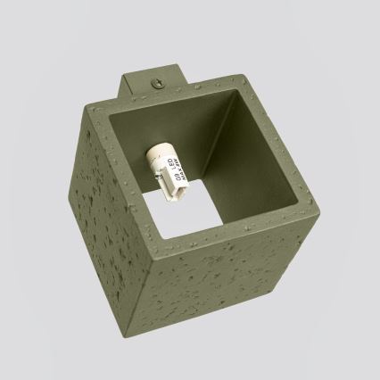 Wandspot QUAD 1xG9/8W/230V Beton/Grün