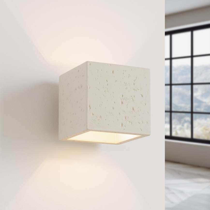 Wandspot QUAD 1xG9/8W/230V Beton/Creme